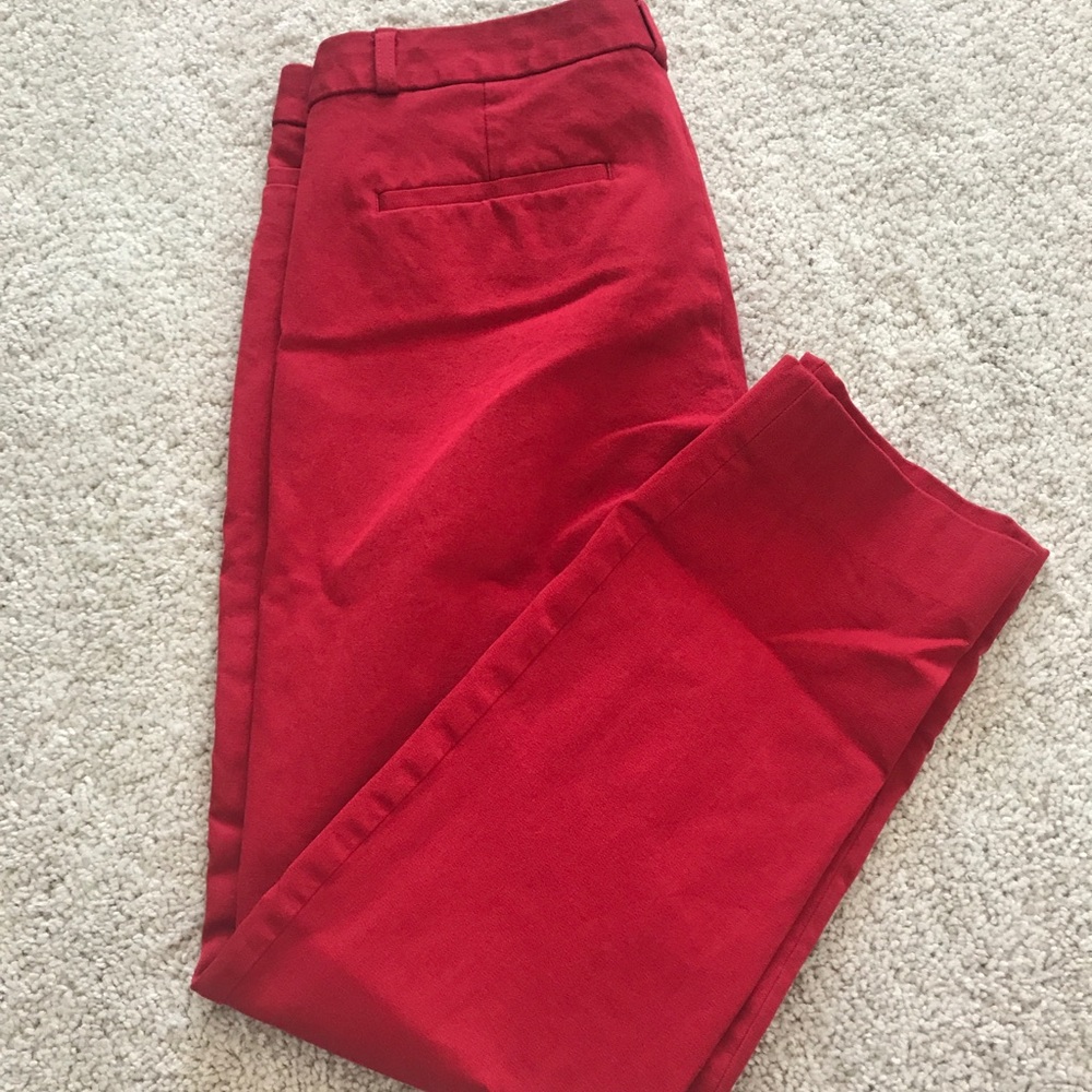 Red BR Sloan Heather pants size 6